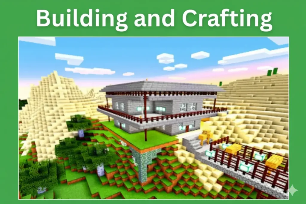Builing-and-crafting-in-minecraft